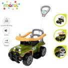 Carrinho Quadriciclo Jip Jip Militar De Passeio Infantil Bebê Com Empurrador E Buzina Sem Pedal Haste Direcionável Para Menino