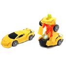 Carrinho que transforma em robô Carro Vira Robô Amarelo Carrinho que transforma em robô Carro Vira Robô Amarelo