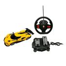 Carrinho racing control thunder amarelo multikids