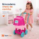 Carrinho Regulável Bebê Reborn Boneca Meninas Rosa Com Capota Rosa Carrinho Regulável Bebê Reborn Boneca Meninas Rosa Com Capota Rosa