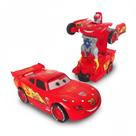 Carrinho Relâmpago McQueen Vira Robô Transformer Bump And Go Luz E Som