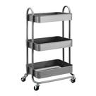 Carrinho rolante Amazon Basics Carvão de cozinha utilitário de 3 camadas