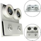 Carrinho Roldana 1122 Dupla Stanley Porta De Vidro Branco