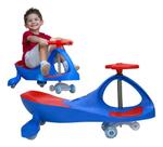 Carrinho Rolimã Zippy Car Azul Rodas Led Gira 360 Abec 7