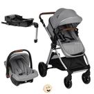 Carrinho Romanzo Travel System Moisés Bebê Conforto e Base Veicular com ISOFIX 3 em 1 Infanti