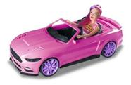 Carrinho Rosa Com Boneca Conversível Brinquedo Flash Girl