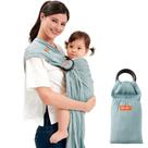 Carrinho Sling para Bebê Mamaway - Azul - Para Recém-Nascido e Crianças
