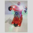Carrinho Super Robots relámpago mcqueen Carro Vira Robô Emite Luz Som Transformers.