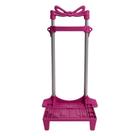 Carrinho Suporte Para Mochila Escola Infantil 40 cm 2 Haste Rosa Top