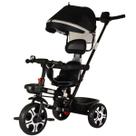 Carrinho Triciclo Infantil 3 em1 de Empurrar com Pedal Assento Giratório Cinto de Segurança e Capota Removível Carrinho Triciclo Infantil 3 em1 de Empurrar com Pedal Assento Giratório Cinto de Segurança e Capota Removível