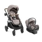 Carrinho TS LX Ginger Bege Mocha com Bebê Conforto Rue e Base Veicular Shale- Joie