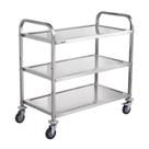 Carrinho utilitário de cozinha VEVOR 3 camadas Wire Rolling 450 kg