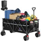 Carrinho utilitário ROSONG Dobrável Heavy Duty Wagon 260L preto