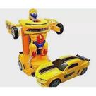 Carrinho Vira Robô com e Luz Som Transformers Bate E Volta .