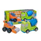 Carrinhos Baby Rolo Compressor E Caminhão Betoneira Bebê
