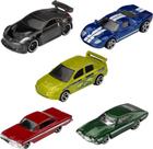 Carrinhos Hot Wheels Fast & Furious - Pacote com 5 Unidades (Escala 1:64) Carrinhos Hot Wheels Fast & Furious - Pacote com 5 Unidades (Escala 1:64)