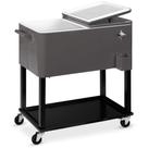 Carrito Cooler Best Choice Products 80L con Hielera Gris Carrito Cooler Best Choice Products 80L con Hielera Gris