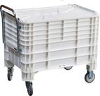 Carro 1030 Branco Caixa Lixeira Conteiner 372 Litros