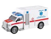 Carro Ambulância c/ Fricção Luz e Som 1:20 - Cores Sortidas - DM Toys - UNICA