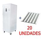 Carro Bandejas Pizzaria Padaria completo com 20 Assadeiras