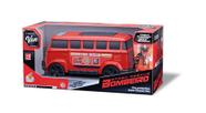 Carro brinquedo perua bombeiro classic van +3 vermelho orange toys