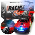 Carro Brinquedo Racing Turbo Luzes 3D Música Vapor e Sensor Bate Volta