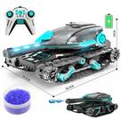 Carro brinquedo tanque gerra moderno com controle remoto som luz