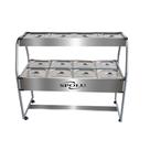 Carro Buffet Conjugado Duplo Spl-509co 8 Cubas Quentes E 4 Frias 127V - Spolu