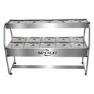 Carro Buffet Conjugado Duplo Spl-512co 10 Cubas Quentes E 5 Fria 220V Spolu