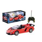Carro C/r 7 Funções 1:18 27Mhz Convexi Conversível Vermelho- Art Brink