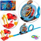 Carro Com Lancador + Pista de Corrida Looping 360º 22 Pecas na caixa WellKids Carro Com Lancador + Pista de Corrida Looping 360º 22 Pecas na caixa WellKids