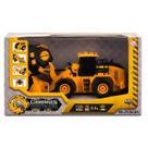 Carro Construção de Controle Remoto com 6 Funções e Pá Móvel Escavadeira Multikids