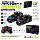 Carro Controle Remoto Com Câmera App Led 50m Rc Recarregável
