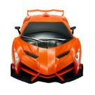 Carro controle remoto mega racing laranja brink+