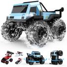 Carro de acrobacias RC DEERC Amphibious Waterproof 4WD, mais de 60 minutos de tempo de reprodução