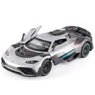 Carro de brinquedo Bentley ONE Street em escala 1:24 com som e cinza claro