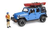 Carro de brinquedo Bruder Jeep Wrangler Rubicon Unlimited com caiaque 1:16