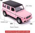 Carro de brinquedo de liga de zinco modelo G63 em escala 1/36 para crianças