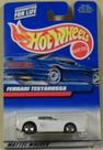 Carro de Brinquedo Hot Wheels Ferrari Testarossa Escala 1:64 Branco