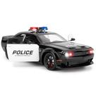 Carro de brinquedo LOVEPOSELY Police Car modelo 1:24 Dodge Challenger SRT