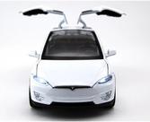 Carro de brinquedo Tesla Model X SUV Alloy em escala 1:32 com música e luzes