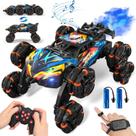 Carro de controle remoto ADUSRIZ 8WD Off Road Stunt com spray e luz