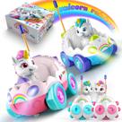 Carro de controle remoto AEROQUEST Unicorn, pacote com 2 unidades para meninas de 1 a 3 anos