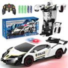 Carro de controle remoto Dolanus Transforming Police Robot Black Carro de controle remoto Dolanus Transforming Police Robot Black