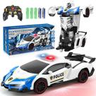 Carro de controle remoto Dolanus Transforming Police Robot Blue Carro de controle remoto Dolanus Transforming Police Robot Blue