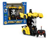 Carro De Controle Remoto Fast Bot Vira Robô - Polibrinq 212
