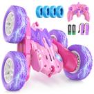 Carro de controle remoto Jimdella 360 Flips Rotating Stunt RC Car