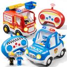 Carro de controle remoto Lehoo Castle Fire Truck Police 3 anos ou mais Carro de controle remoto Lehoo Castle Fire Truck Police 3 anos ou mais