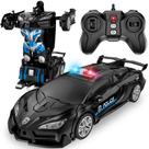Carro de controle remoto LNNKINE Transform Robot RC Police Car