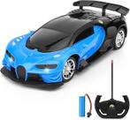 Carro de controle remoto para crianças - Corrida de brinquedos remotos elétricos de escala 1/16, com luzes LED Veículo de brinquedo de passatempo recarregável de alta velocidade, presentes de carro RC para crianças de 3 anos 4 5 6 7 8 9 anos meninos